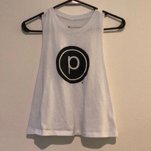 Pure Barre White Muscle Tank